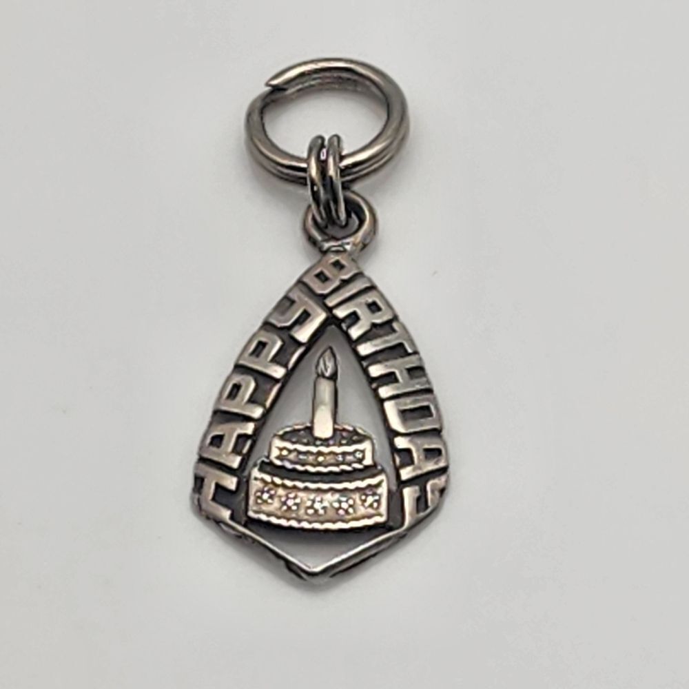 Sterling Silver Happy Birthday Charm